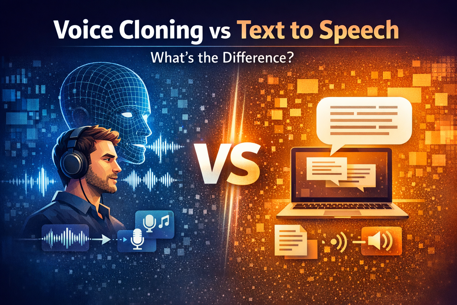 Voice Cloning vs Text to Speech — understanding the difference